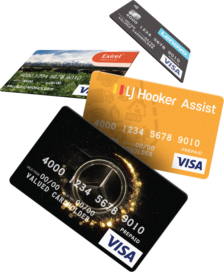 custom gift cards, brand Visa gift cards with your corporate designs