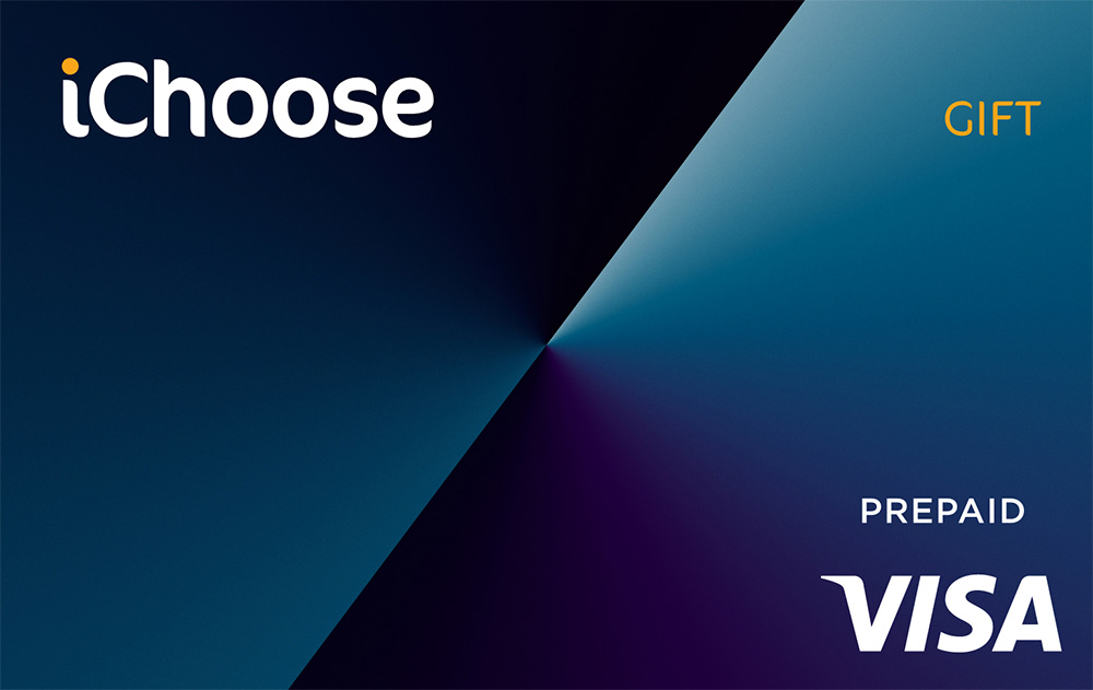 iChoose Digital Blue Visa Gift Card